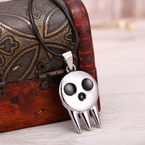 Soul Eater Metal Necklace Death the Kid's Collar Skull Logo Pendant - Marvelous Drops