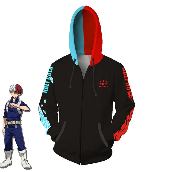 Todoroki Icy Hot hoodie - Marvelous Drops