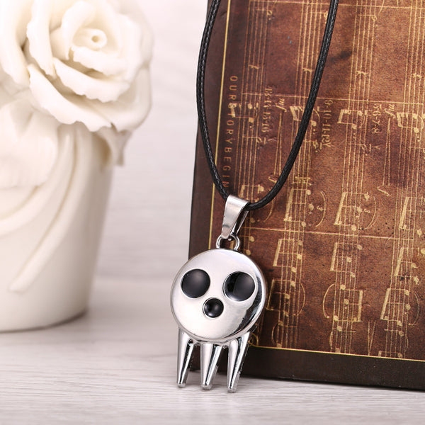 Soul Eater Metal Necklace Death the Kid's Collar Skull Logo Pendant - Marvelous Drops